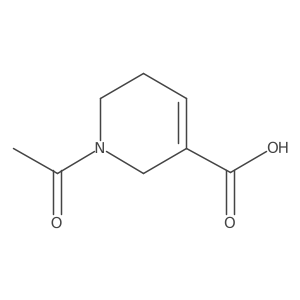 1-Acetyl-1,2,5,6-tetrahydropyridine-3-carboxylic acid结构式