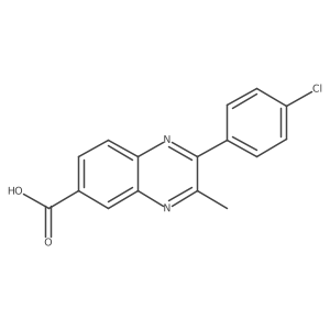 2-(4-Chlorophenyl)-3-methylquinoxaline-6-carboxylic acid Structure