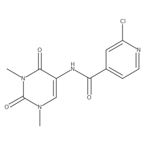 2-Chloro-N-(1,3-dimethyl-2,4-dioxopyrimidin-5-YL)pyridine-4-carboxamide结构式