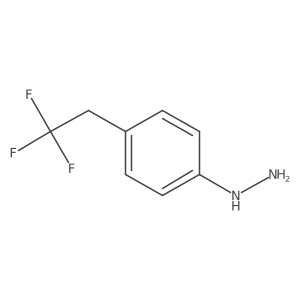 (4-(2,2,2-Trifluoroethyl)phenyl)hydrazine结构式