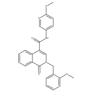 2-(2-methoxybenzyl)-N-(6-methoxypyridin-3-yl)-1-oxo-1,2-dihydroisoquinoline-4-carboxamide Structure