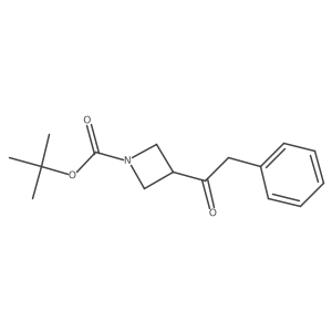 Tert-butyl 3-(2-phenylacetyl)azetidine-1-carboxylate Structure