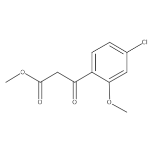 Methyl 3-(4-chloro-2-methoxyphenyl)-3-oxopropanoate Structure