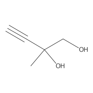 (2R)-2-methylbut-3-yne-1,2-diol Structure