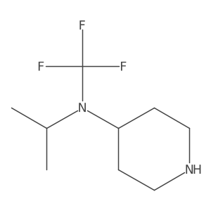 N-isopropyl-N-(trifluoromethyl)piperidin-4-amine结构式