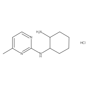 N1-(4-methylpyrimidin-2-yl)cyclohexane-1,2-diamine hydrochloride结构式