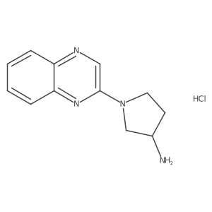 (S)-1-(quinoxalin-2-yl)pyrrolidin-3-amine hydrochloride结构式