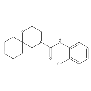N-(2-chlorophenyl)-1,9-dioxa-4-azaspiro[5.5]undecane-4-carboxamide结构式