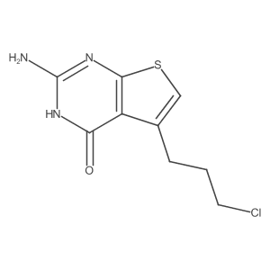 2-amino-5-(3-chloropropyl)-3H-thieno[2,3-d]pyrimidin-4-one结构式