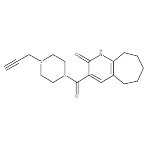 3-[4-(prop-2-yn-1-yl)piperazine-1-carbonyl]-1H,2H,5H,6H,7H,8H,9H-cyclohepta[b]pyridin-2-one Structure
