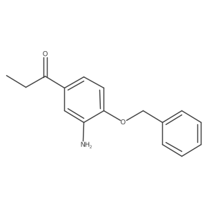 1-[3-Amino-4-(phenylmethoxy)phenyl]-1-propanone Structure