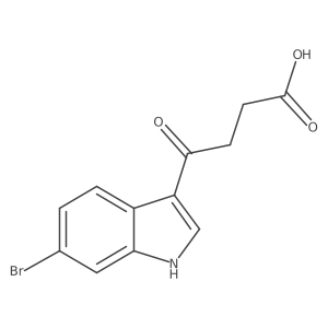 4-(6-bromo-1H-indol-3-yl)-4-oxobutanoic acid结构式