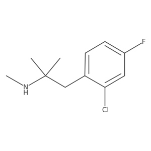 [1-(2-Chloro-4-fluorophenyl)-2-methylpropan-2-yl](methyl)amine Structure