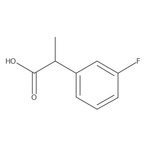 (R)-2-(3-Fluorophenyl)propanoic acid Structure