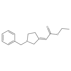 ethyl 2-[(3Z)-1-benzylpyrrolidin-3-ylidene]acetate结构式