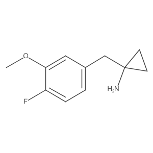 1-[(4-Fluoro-3-methoxyphenyl)methyl]cyclopropan-1-amine Structure