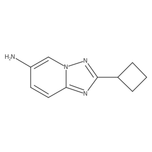 2-Cyclobutyl-[1,2,4]triazolo[1,5-A]pyridin-6-amine结构式