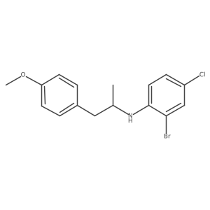 Benzeneethanamine, N-(2-bromo-4-chlorophenyl)-4-methoxy-I+/--methyl-结构式