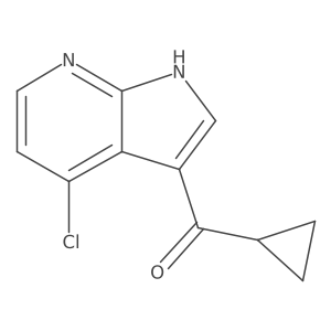 4-Chloro-3-cyclopropanecarbonyl-1H-pyrrolo[2,3-b]pyridine Structure