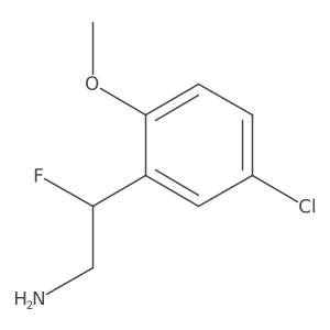 2-(5-Chloro-2-methoxyphenyl)-2-fluoroethan-1-amine结构式