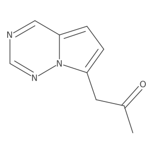 1-(Pyrrolo[2,1-f][1,2,4]triazin-7-yl)propan-2-one Structure