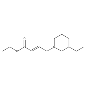 Ethyl 4-(3-ethylpiperidin-1-yl)but-2-enoate Structure