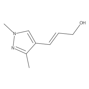 3-(1,3-dimethyl-1H-pyrazol-4-yl)prop-2-en-1-ol结构式
