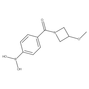 B-[4-[(3-methoxy-1-azetidinyl)carbonyl]phenyl]boronic acid结构式