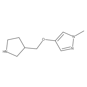 1-methyl-4-[(pyrrolidin-3-yl)methoxy]-1H-pyrazole Structure