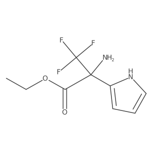 ethyl 2-amino-3,3,3-trifluoro-2-(1H-pyrrol-2-yl)propanoate Structure