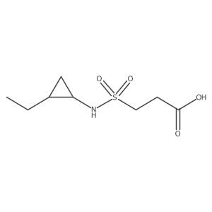 Propanoic acid, 3-[[(2-ethylcyclopropyl)amino]sulfonyl]-结构式