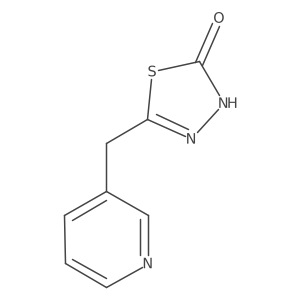 5-(Pyridin-3-ylmethyl)-3H-1,3,4-thiadiazol-2-one Structure