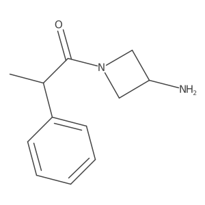 1-(3-Aminoazetidin-1-yl)-2-phenylpropan-1-one结构式