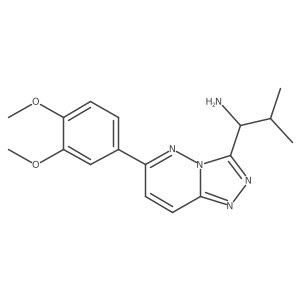 1-(6-(3,4-Dimethoxyphenyl)-[1,2,4]triazolo[4,3-b]pyridazin-3-yl)-2-methylpropan-1-amine结构式