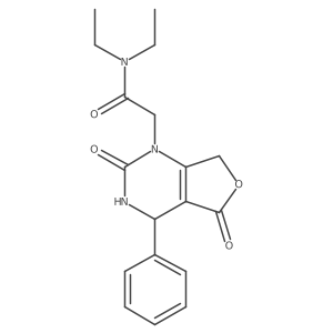 2-(2,5-dioxo-4-phenyl-3,4,5,7-tetrahydrofuro[3,4-d]pyrimidin-1(2H)-yl)-N,N-diethylacetamide Structure