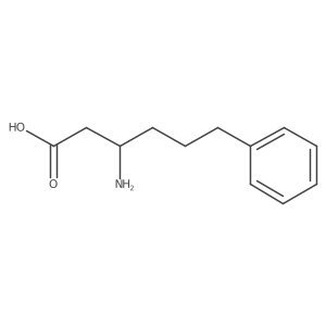 (R)-3-Amino-6-phenylhexanoic acid结构式