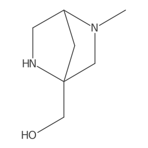 (5-Methyl-2,5-diazabicyclo[2.2.1]heptan-1-yl)methanol结构式