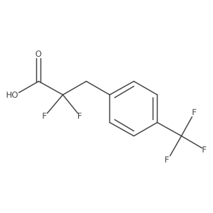 2,2-Difluoro-3-[4-(trifluoromethyl)phenyl]propanoic acid Structure
