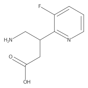 4-Amino-3-(3-fluoropyridin-2-yl)butanoic acid结构式