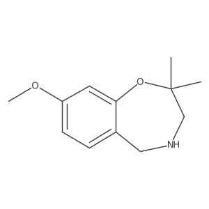 8-Methoxy-2,2-dimethyl-2,3,4,5-tetrahydro-1,4-benzoxazepine Structure