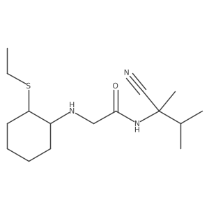 N-(1-cyano-1,2-dimethylpropyl)-2-{[2-(ethylsulfanyl)cyclohexyl]amino}acetamide Structure