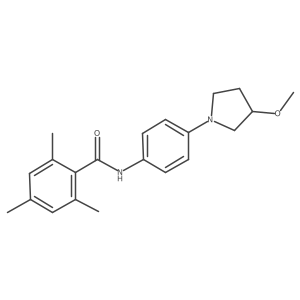 N-[4-(3-Methoxypyrrolidin-1-yl)phenyl]-2,4,6-trimethylbenzamide Structure