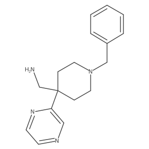(1-Benzyl-4-(pyrazin-2-yl)piperidin-4-yl)methanamine Structure