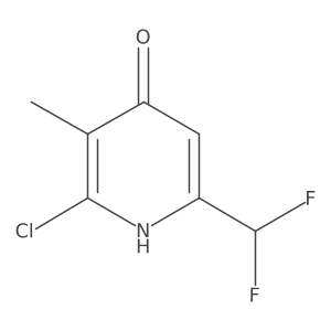2-Chloro-6-(difluoromethyl)-3-methylpyridin-4-ol Structure