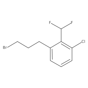 2-(3-Bromopropyl)-6-chlorobenzodifluoride Structure