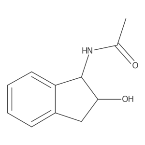 N-[(1S,2R)-2-hydroxy-2,3-dihydro-1H-inden-1-yl]acetamide结构式