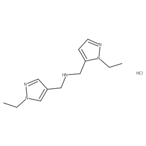 1-(1-ethyl-1H-pyrazol-4-yl)-N-[(1-ethyl-1H-pyrazol-5-yl)methyl]methanamine Structure