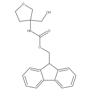 (9H-fluoren-9-yl)methyl N-[3-(hydroxymethyl)oxolan-3-yl]carbamate Structure