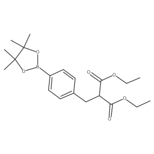 Diethyl 2-(4-(4,4,5,5-tetramethyl-1,3,2-dioxaborolan-2-yl)benzyl)malonate结构式