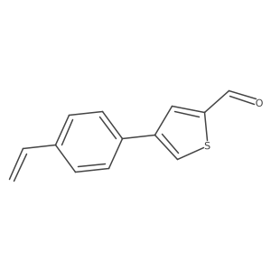 4-(4-Ethenylphenyl)thiophene-2-carbaldehyde结构式